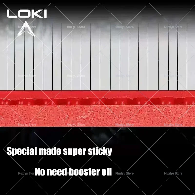 Badminton Europe - Borracha de Tênis de Mesa LOKI