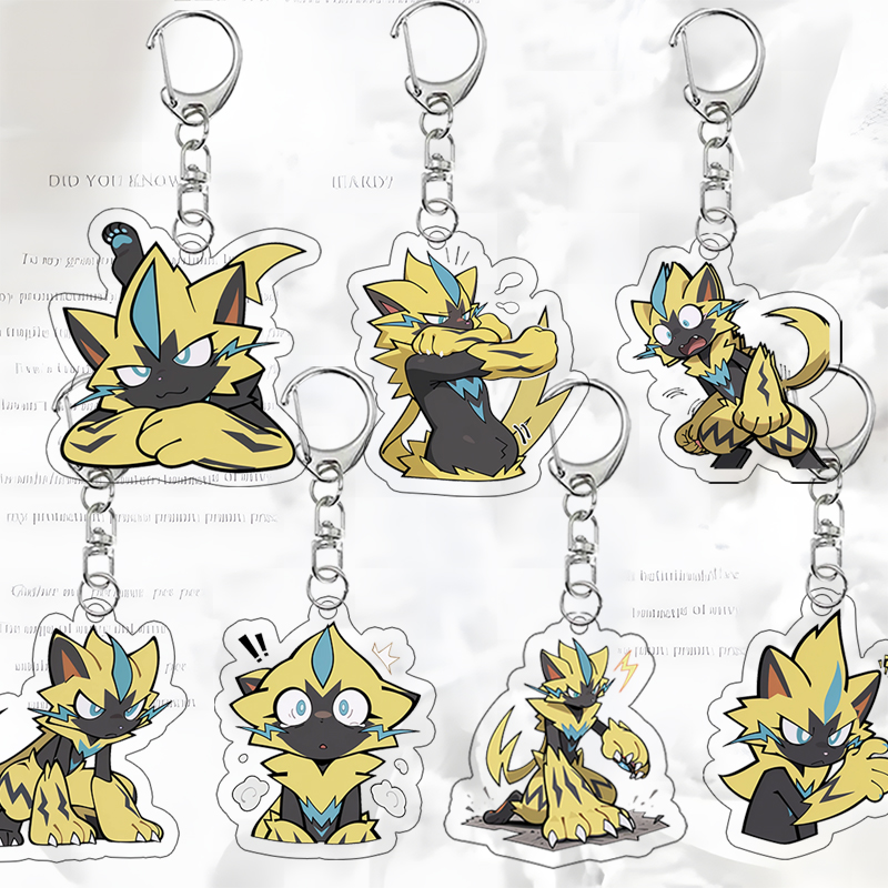 Badminton Meme - Chaveiro de Acrílico Zeraora Versão Q