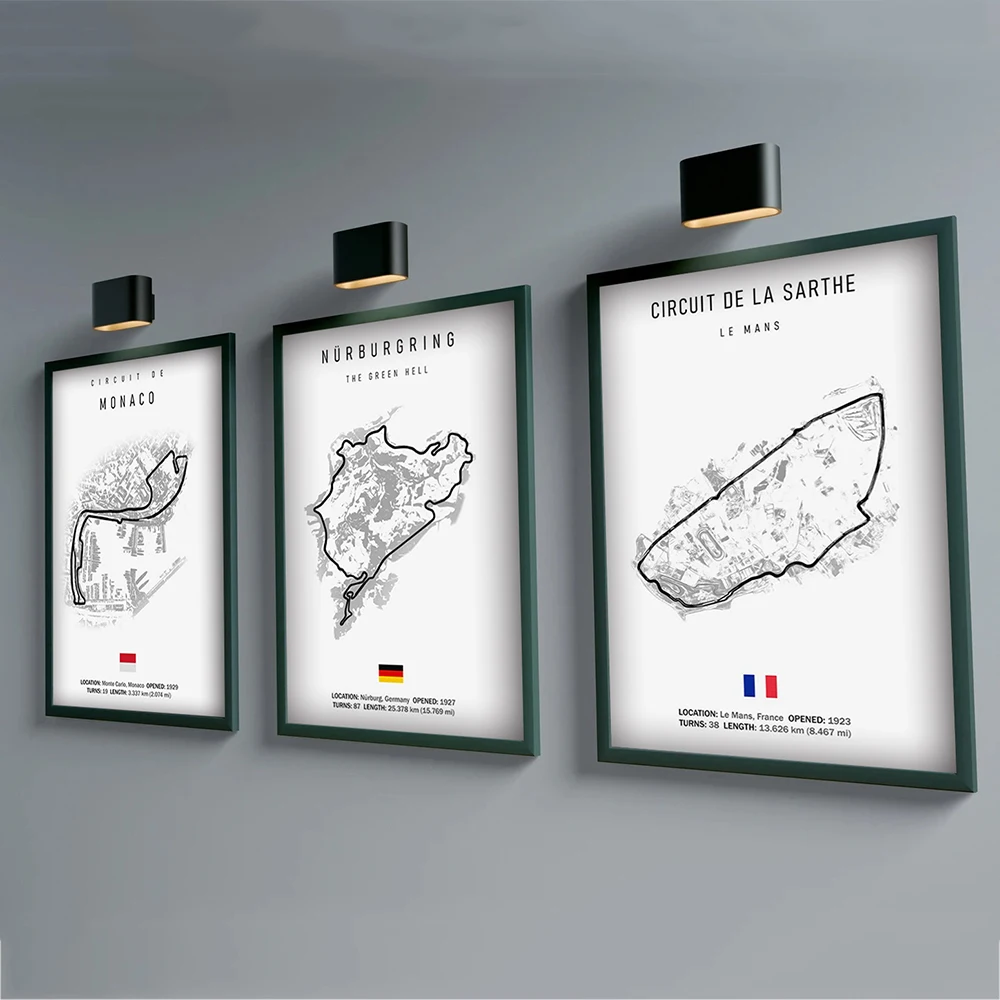 Badminton Poster - F1 internacional pista circuito pintura em