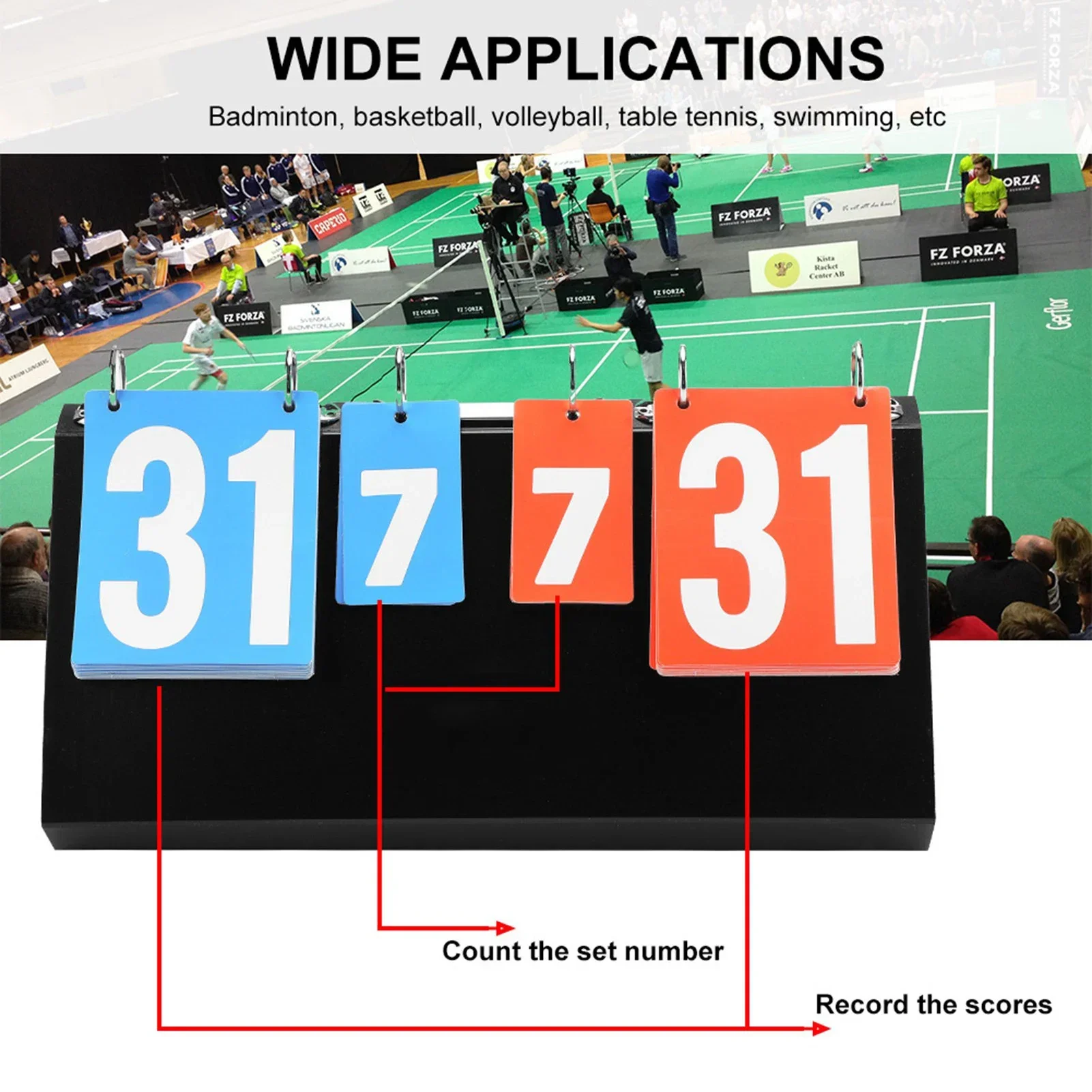 Badminton Score - Placar de placar de competição esportiva