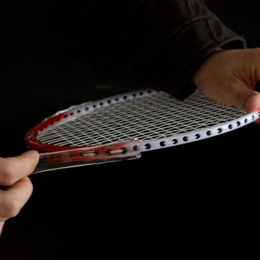 Badminton Score - Transparente anti-colisão raquete de badminton cabeça