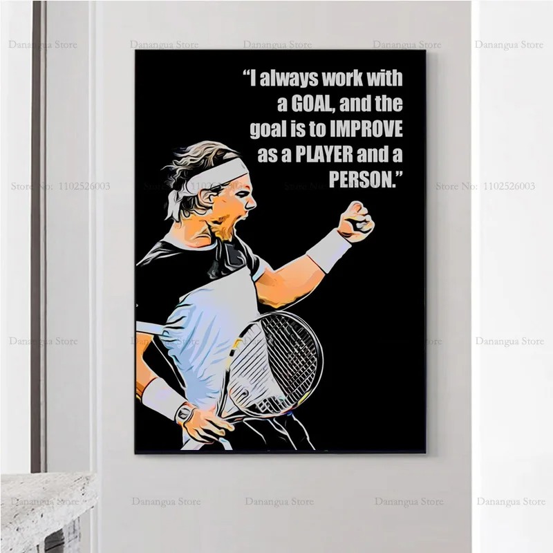 Rafaels novas citações nadals  - Badminton Poster avaliação e preço