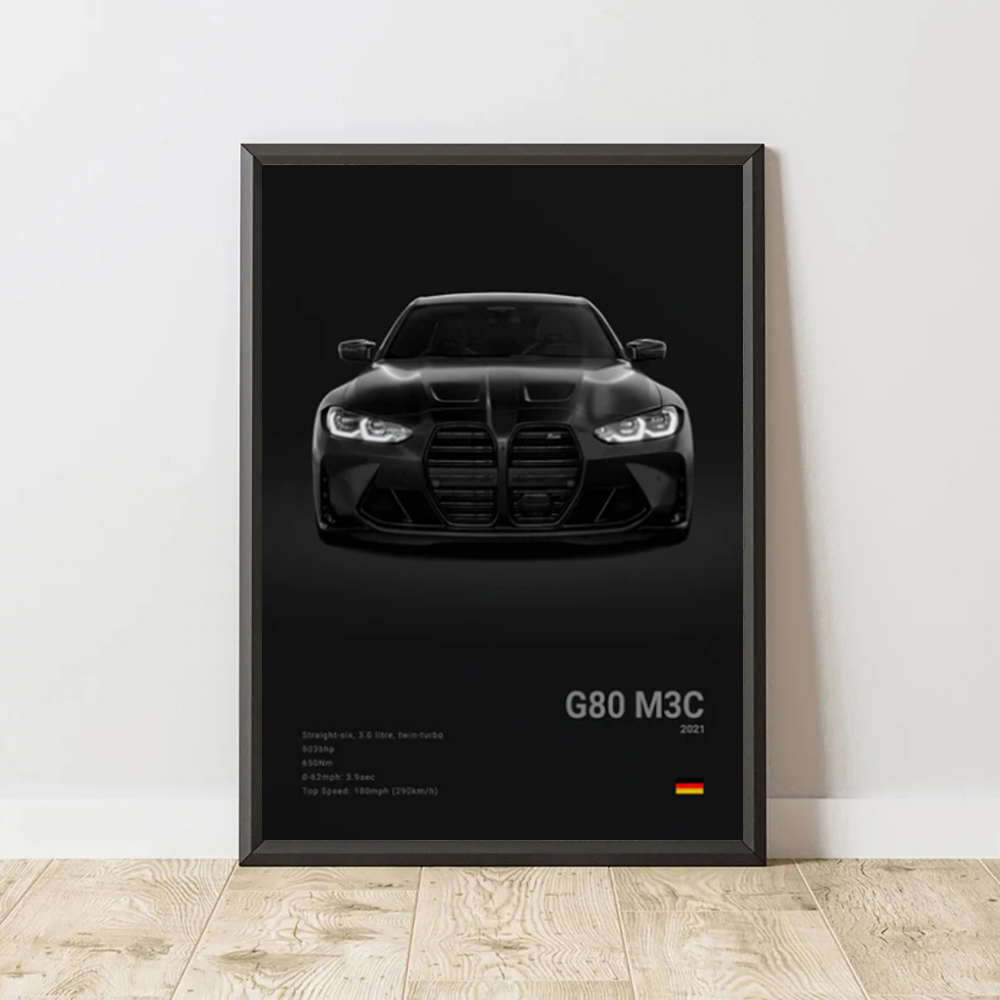 2-A1 Carros famosos G80 M3C Ca - Badminton Poster avaliação e preço