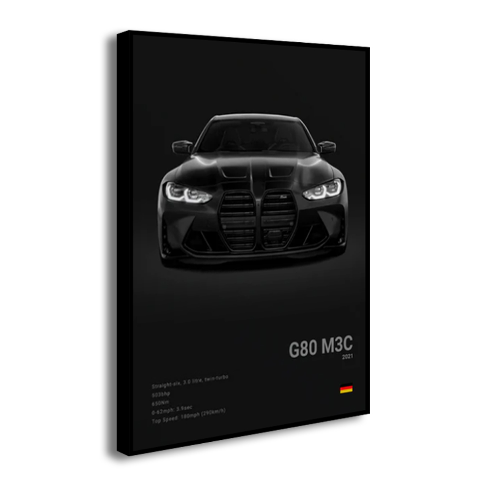 2-A1 Carros famosos G80 M3C Ca - Badminton Poster avaliação e preço