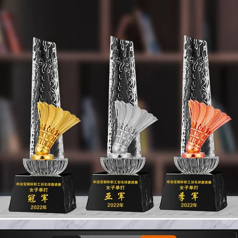 Troféu Personalizado de Metal  - Badminton Europe avaliação e preço