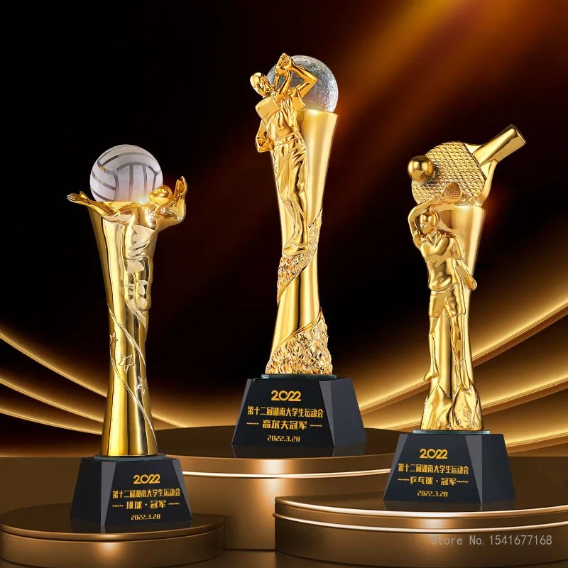 Troféu de resina personalizado - Badminton Europe avaliação e preço