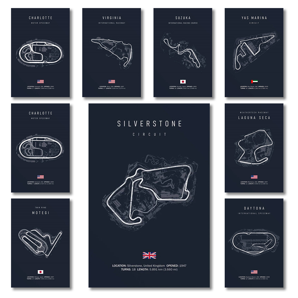 F1 internacional pista circuit - Badminton Poster avaliação e preço
