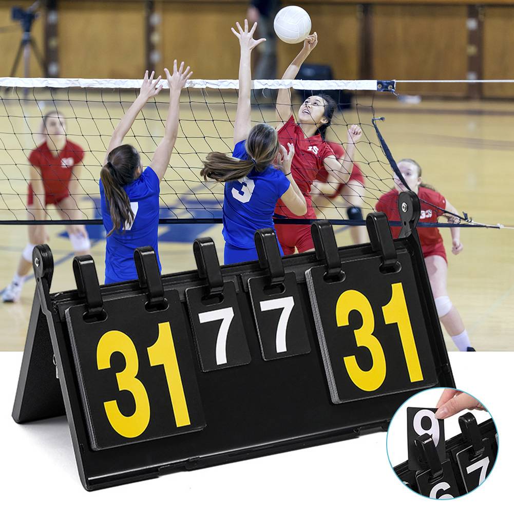 Flip scorekeeper, placar portá - Badminton Score avaliação e preço