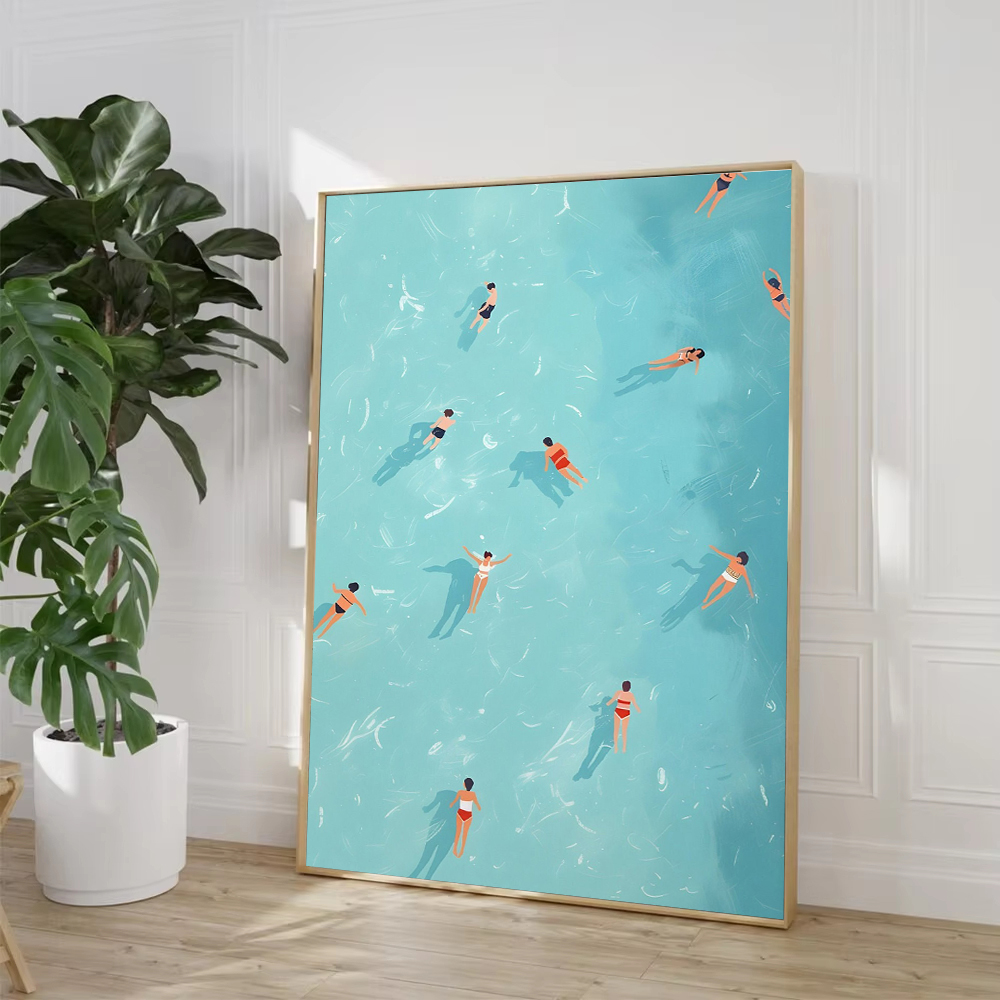 Verão menina piscina festa pra - Badminton Poster avaliação e preço