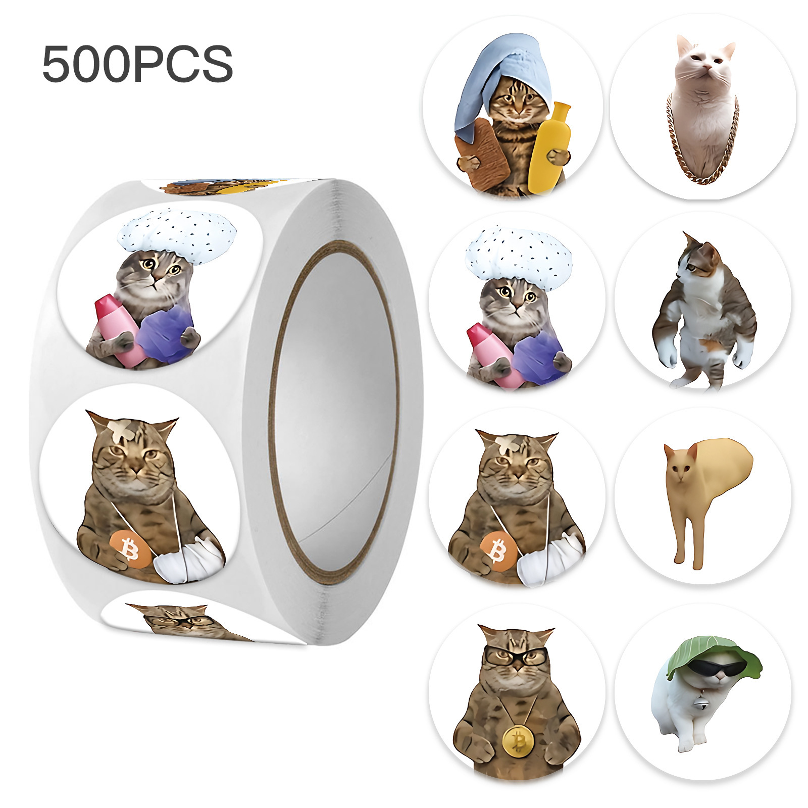 100-500 pçs engraçado gato gra - Badminton Meme avaliação e preço