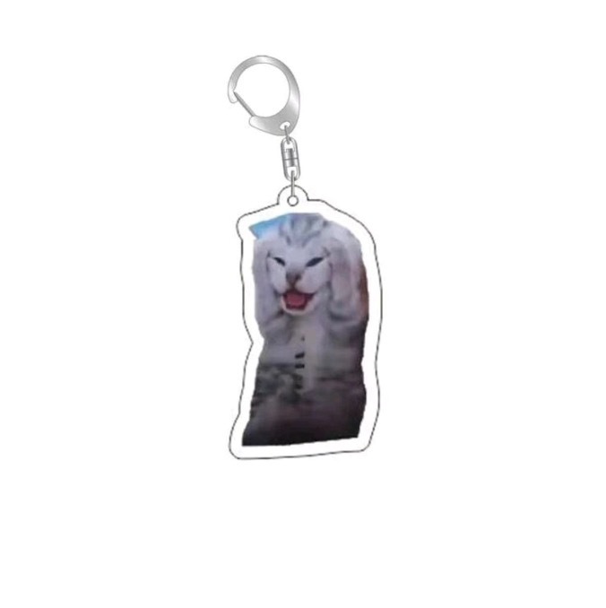 Chaveiro de Cabeça de Gato com - Badminton Meme avaliação e preço