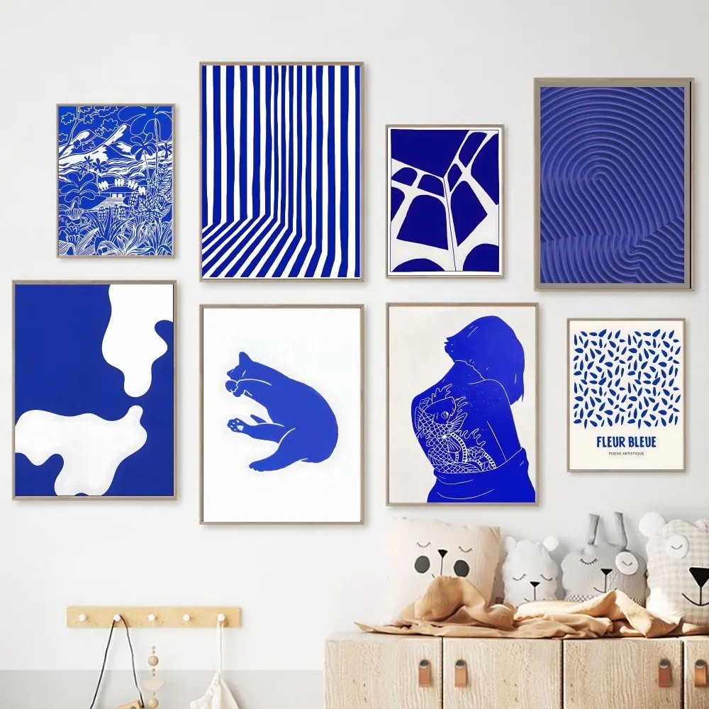 Pôster abstrato Klein azul sim - Badminton Poster avaliação e preço