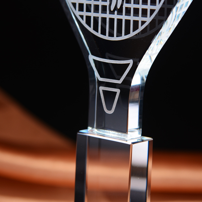 Troféu de cristal personalizad - Badminton Europe avaliação e preço